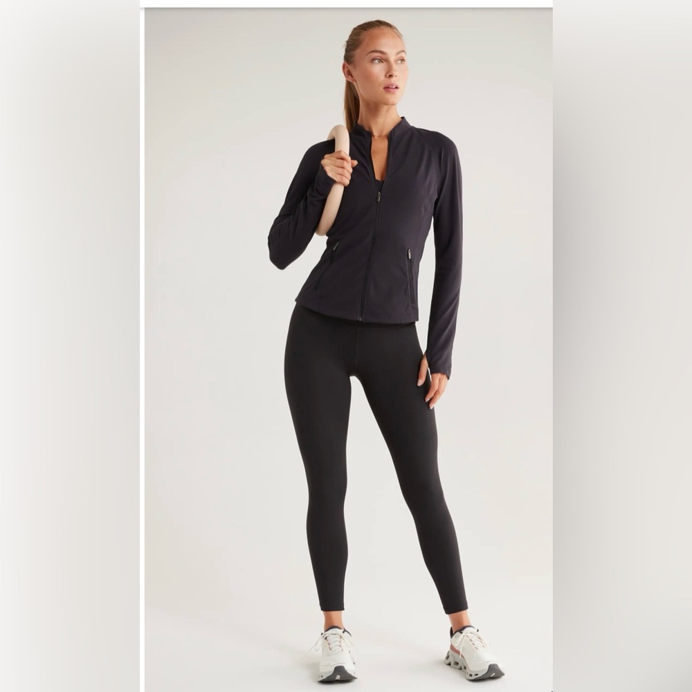 Zella Black Zippered Activewear Jacket